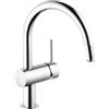 Grohe Minta rubinetto da cucina, bassa pressione, estraibile, orientabile, 32511000, Minta cromo [Rubinetteria da Cucina > Rubinetti da Cucina]
