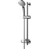 Ideal Standard Idealrain set doccia con asta e mensola, 3 tipi di getto, B9415AA, Idealrain cromo/trasparente [Rubinetteria Bagno > Set Doccia]