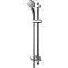 Ideal Standard Idealrain set doccia con asta e mensola, 3 tipi di getto, B9419AA, Idealrain cromo/trasparente [Rubinetteria Bagno > Set Doccia]