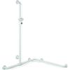 Hewi 801 asta saliscendi, con maniglia di sostegno, 801.35.320 99, 801 bianco puro [Rubinetteria Bagno > Doccette / Supporti]