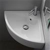 Scarabeo Square lavabo ad angolo, 8007E, Square bianco [Lavabi > Lavabi ad Angolo]