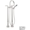 Dornbracht Tara. rubinetto vasca a pavimento, miscelatore a due comandi, 25943882-08, Tara. platino [Rubinetteria Bagno > Rubinetteria Vasca]