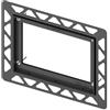 TECE loop / square / now telaio di installazione WC per montaggio a filo, 9240647, loop; square; now nero [Placche di Scarico > Accessori per Placche di Scarico]