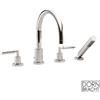 Dornbracht Tara. rubinetto bordo vasca, miscelatore a due comandi, 27512882-08, Tara. platino [Rubinetteria Bagno > Rubinetteria Vasca]