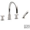 Dornbracht Tara. rubinetto bordo vasca, miscelatore a due comandi, 27512892-08, Tara. platino [Rubinetteria Bagno > Rubinetteria Vasca]
