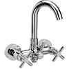 Herzbach Stilo rubinetto vasca esterno, miscelatore a due comandi, 14.952150.1.01, Stilo cromo [Rubinetteria Bagno > Rubinetteria Vasca]