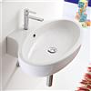 Scarabeo Planet lavabo sospeso, 8109, Planet bianco [Lavabi > Lavabi Sospesi]
