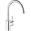 Grohe Concetto rubinetto da cucina, bassa pressione, orientabile, 31132001, Concetto cromo [Rubinetteria da Cucina > Rubinetti da Cucina]