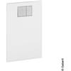Geberit AquaClean pannello di design in vetro da applicare su cassette di scarico da incasso Geberit, 115324SI1, AquaClean Alba; AquaClean Mera; AquaClean Sela; AquaClean Tuma; Duofix [Elementi ad Incasso > Accessori per Elementi Incasso]