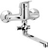 Herzbach Kappa rubinetto vasca esterno, miscelatore monocomando, 50.112000.1.01, Kappa cromo [Rubinetteria Bagno > Rubinetteria Vasca]