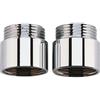 Grohe prolunga 07130 20 mm DN20 per grupppi a parete 1/2" 2 pezzi cromo, 0713000M, Universal cromo [Rubinetteria Bagno > Accessori di Montaggio per Rubinetteria Bagno]