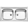 Blanco Top lavello da cucina, 500372, EZ 8 x 4 Top acciaio inox satinato lucido [Lavelli da Cucina > per Base Sottolavello a partire da 90 cm]