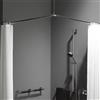 Emco System2 asta per tenda da doccia, con collegamento a soffitto, 358700120, System2 cromo/bianco [Accessori Bagno > Tende Doccia]