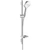 hansgrohe Raindance Select E set doccia con asta saliscendi e mensola, 3 tipi di getto, 26622400, Raindance Select E bianco/cromo [Rubinetteria Bagno > Set Doccia]