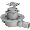 Viega Advantix scarico bagno, set completo, per installazione standard DN 50, 583217, Advantix acciaio inox/grigio [Canaline Doccia e Scarichi Bagno > Scarichi Bagno]