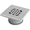 Viega Advantix copertura per scarico bagno, 555221, Advantix acciaio inox/grigio [Canaline Doccia e Scarichi Bagno > Scarichi Bagno]