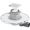 Viega Advantix scarico bagno, set completo, per installazione standard DN 50, 583231, Advantix acciaio inox/grigio [Canaline Doccia e Scarichi Bagno > Scarichi Bagno]