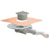 Viega Advantix scarico bagno, set completo, per installazione in piano DN 40/50, 687694, Advantix acciaio inox/grigio [Canaline Doccia e Scarichi Bagno > Scarichi Bagno]