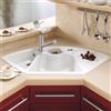 Villeroy & Boch Solo Eck lavello da cucina, 670801R1HL12, Solo Eck bianco alpino finitura a specchio [Lavelli da Cucina > per Base Sottolavello a partire da 90 cm]