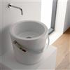 Scarabeo Bucket lavabo da appoggio, 8803, Bucket bianco [Lavabi > Lavabi da Appoggio]