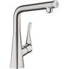 hansgrohe Metris Select M71 rubinetto da cucina, orientabile, 14883800, Metris Select M71 acciaio inox spazzolato [Rubinetteria da Cucina > Rubinetti da Cucina]