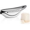 Blomus NAVETTA grattugia con contenitore di raccolta, 63565, NAVETTA acciaio inox levigato/nero [Cibo e Bevande > Accessori da Cucina]