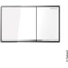 Geberit Omega60 placca di azionamento Square, 115081SI1, Square Omega60 [Placche di Scarico > Placche di Scarico per WC]