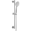 Herzbach Living Spa set doccia con asta saliscendi, 1 tipo di getto, 11.697180.1.01, Living Spa cromo [Rubinetteria Bagno > Set Doccia]