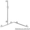 Hewi Warm Touch asta saliscendi, con maniglia di sostegno, 950.35.31054, Warm Touch grigio antracite [Rubinetteria Bagno > Doccette / Supporti]