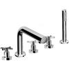 Herzbach Stilo rubinetto bordo vasca, miscelatore a due comandi, 14.952450.1.01, Stilo cromo [Rubinetteria Bagno > Rubinetteria Vasca]