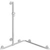 Hewi Warm Touch asta saliscendi, con maniglia di sostegno, 950.35.31051, Warm Touch bianco segnale [Rubinetteria Bagno > Doccette / Supporti]