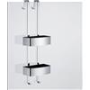 Avenarius Universal portaoggetti doccia, 9014066010, Universal cromo/nero [Accessori Bagno > Mensole Doccia]