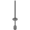 Cosmic Metric scopino WC con coperchio per set portascopino WC, WJP341R0054021, RC0054.021 Metric acciaio inox levigato [Accessori Bagno > Accessori per Accessori Bagno]