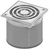 TECE drainpoint S copertura per scarico bagno, 3660009, drainpoint S acciaio inox levigato [Canaline Doccia e Scarichi Bagno > Scarichi Bagno]