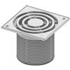 TECE drainpoint S copertura per scarico bagno, 3660010, drainpoint S acciaio inox levigato [Canaline Doccia e Scarichi Bagno > Scarichi Bagno]