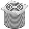 TECE drainpoint S copertura per scarico bagno, 3660001, drainpoint S acciaio inox levigato [Canaline Doccia e Scarichi Bagno > Scarichi Bagno]