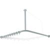 Hewi 801 asta per tenda da doccia, con collegamento a soffitto, 801.34.99100 97, 801 grigio luce [Accessori Bagno > Tende Doccia]