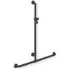 Hewi 801 asta saliscendi, con maniglia di sostegno, 801.35D430 98, 801 bianco segnale [Rubinetteria Bagno > Doccette / Supporti]