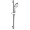 hansgrohe Croma Select S set doccia con asta saliscendi, 3 tipi di getto, 26560400, Croma Select S cromo/bianco opaco [Rubinetteria Bagno > Set Doccia]
