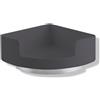 Hewi 802 LifeSystem portaoggetti doccia, 802.03.220 92, 802 LifeSystem grigio antracite/cromo [Accessori Bagno > Mensole Doccia]