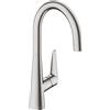 hansgrohe Talis M51 rubinetto da cucina, orientabile, 72810800, Talis M51 acciaio inox spazzolato [Rubinetteria da Cucina > Rubinetti da Cucina]