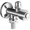 Schell COMFORT valvola di collegamento dell'unità, 3/8" x 3/8", autosigillante, 038360699, COMFORT cromo [Rubinetteria Bagno > Rubinetti Filtro]