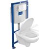 Villeroy & Boch O.novo WC sospeso con DirectFlush, 5660D301, O.novo; ViConnect bianco [WC > WC con Elementi Incasso]