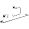 Grohe Essentials Cube set accessori bagno, 40777001, Essentials Cube cromo [Accessori Bagno > Set di accessori da bagno]