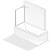HSK Favorit Nova pannello sopravasca, 163075-04-500, Favorit Nova [Box Doccia > Sopravasca]