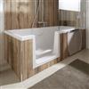 HSK Dobla vasca da bagno con zona doccia, 540170, Dobla bianco [Vasche da Bagno > Vasche da Bagno con Zona Doccia]