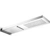 Herzbach Living Spa soffione doccia, 2 tipi di getto, 11.661600.2.01, Living Spa; DEEP BLACK; DEEP GREY; DEEP WHITE; SIRO; SIRO PVD GOLD; SIRO GREY; SIRO WHITE; SIRO BLACK acciaio inox levigato [Rubinetteria Bagno > Soffioni Doccia]