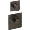 Herzbach Logic XL termostatico, per vasca e doccia, 21.521015.1.40, Logic XL black steel [Rubinetteria Bagno > Rubinetteria Doccia]
