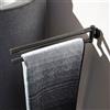 Herzbach Design iX PVD asta portasciugamani, 21.818500.1.40, Design iX PVD black steel [Accessori Bagno > Portasciugamani]