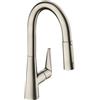 hansgrohe Talis M51 rubinetto da cucina, orientabile, 72815800, Talis M51 acciaio inox spazzolato [Rubinetteria da Cucina > Rubinetti da Cucina]